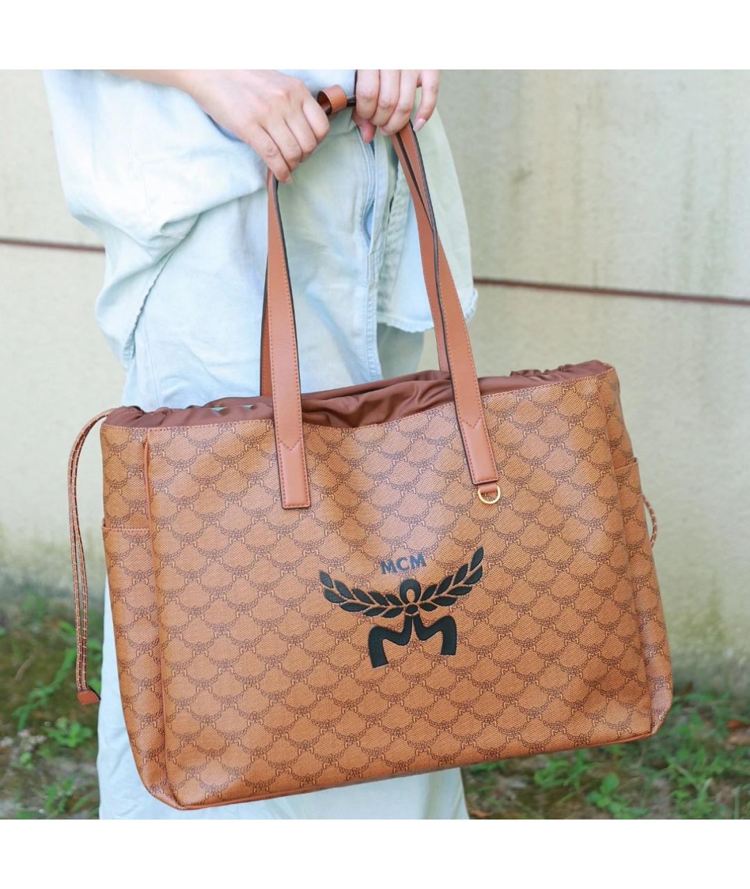 MCM Коричневая сумка тоут, фото 7