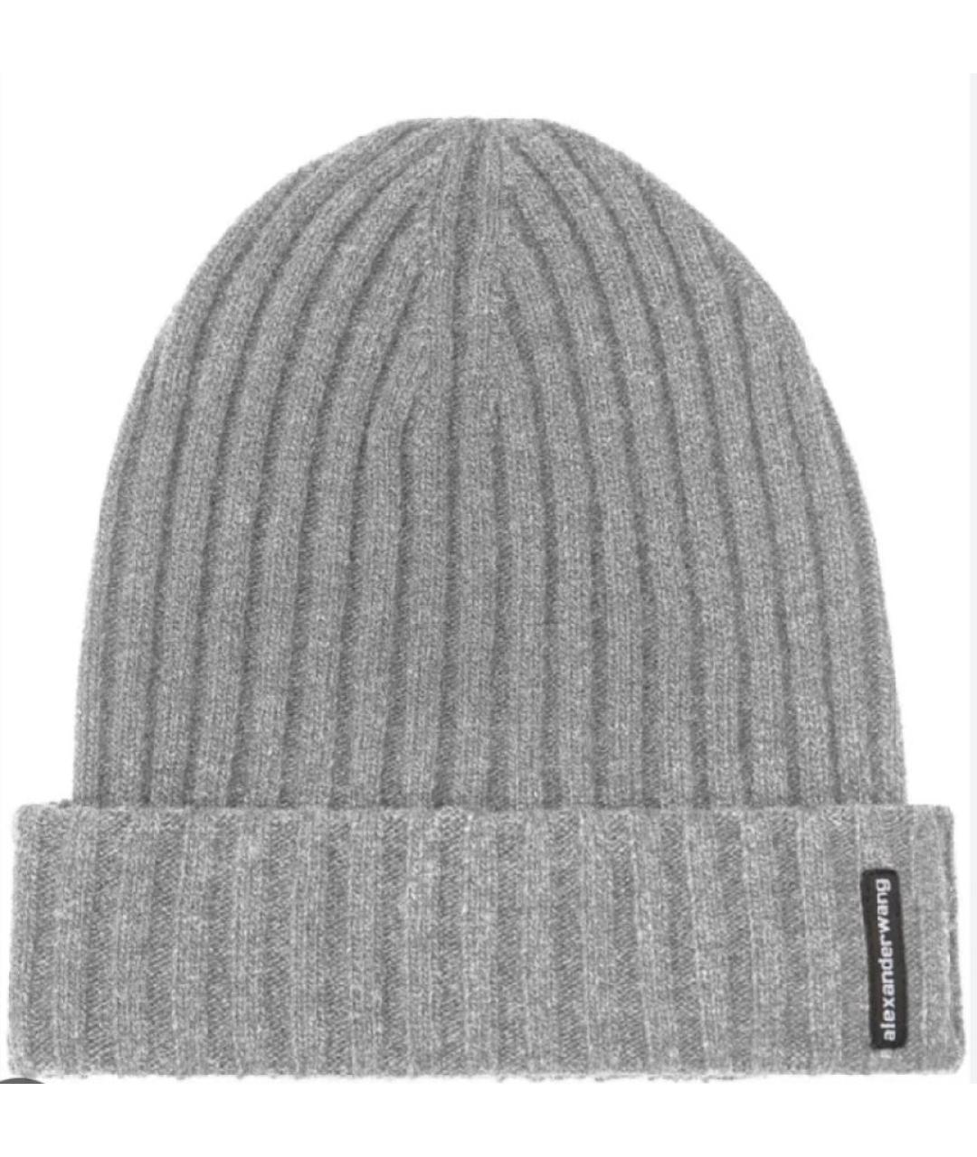 ALEXANDER WANG Серая шерстяная шапка, фото 1