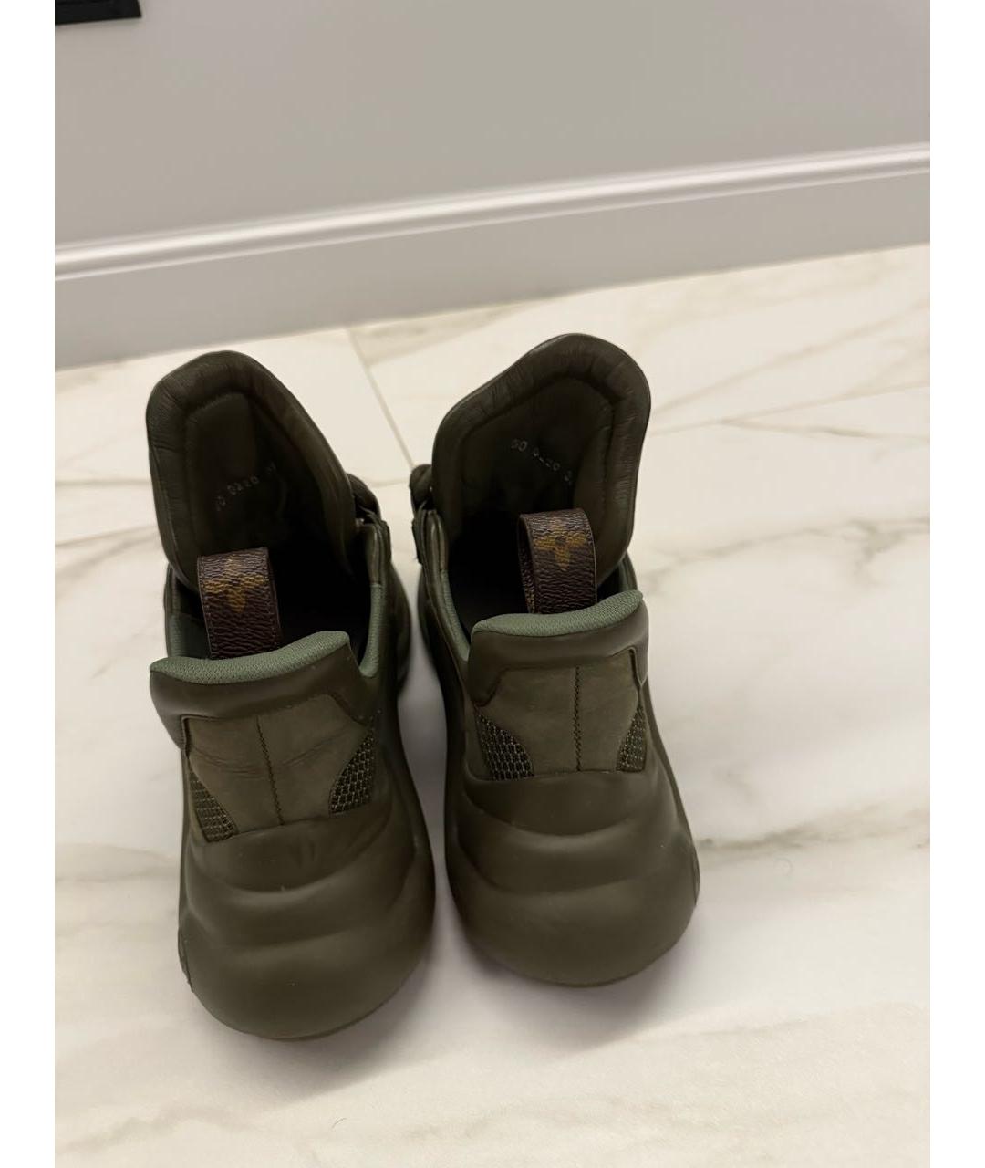 LOUIS VUITTON Хаки кроссовки, фото 3