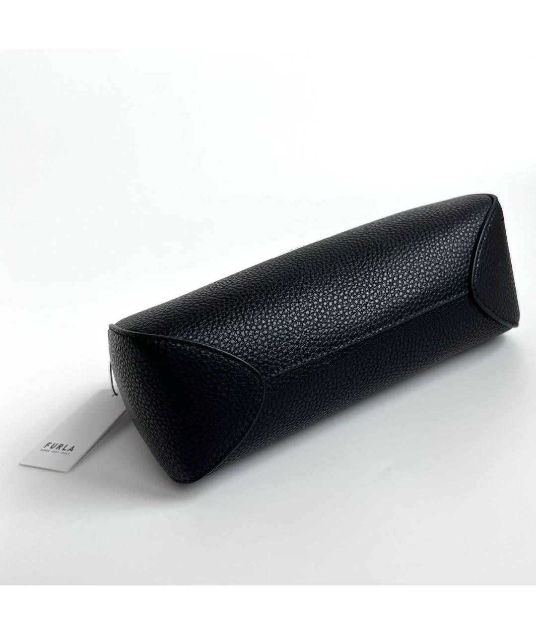 FURLA Черная кожаная сумка через плечо, фото 5
