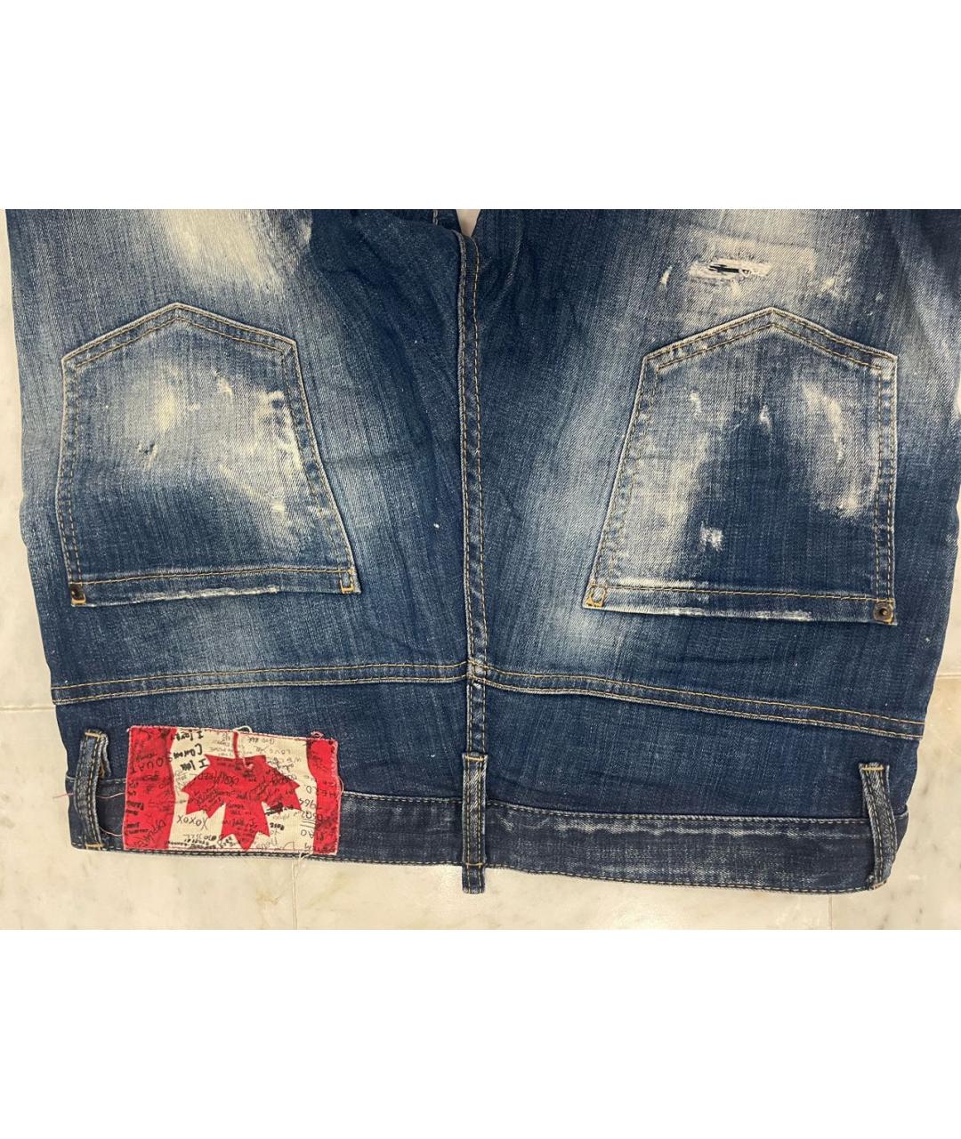 DSQUARED2 Синие хлопковые джинсы скинни, фото 4