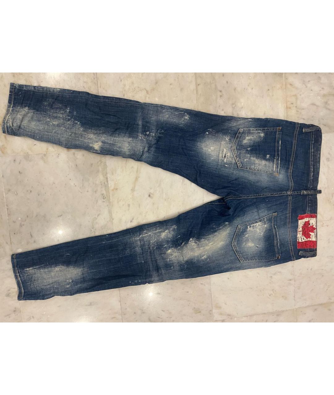 DSQUARED2 Синие хлопковые джинсы скинни, фото 2