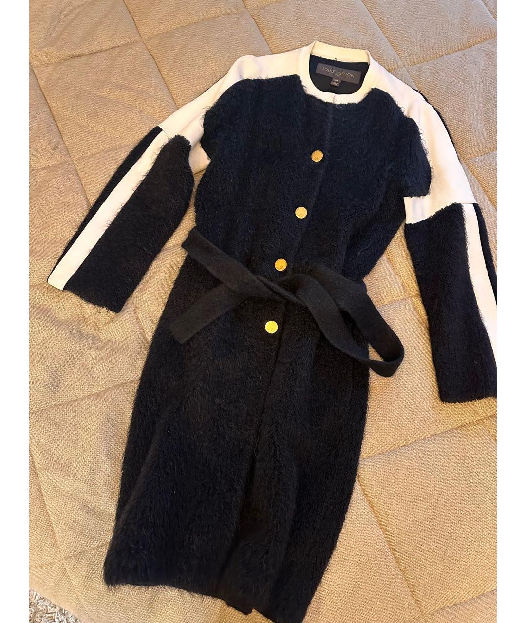 LOUIS VUITTON Черное шерстяное пальто, фото 6