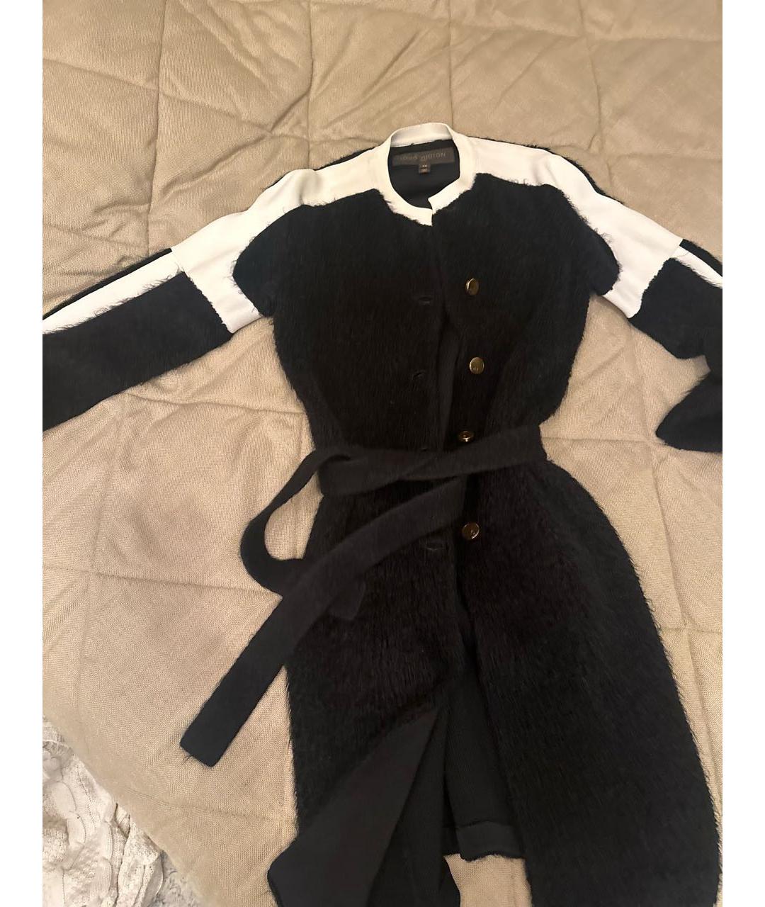 LOUIS VUITTON Черное шерстяное пальто, фото 4