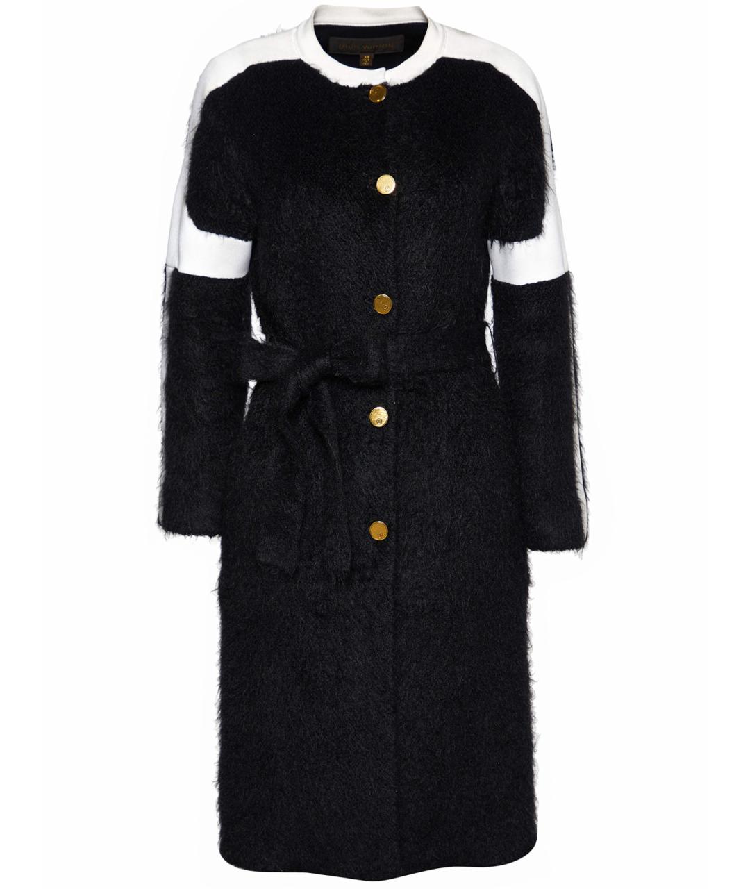 LOUIS VUITTON Черное шерстяное пальто, фото 1