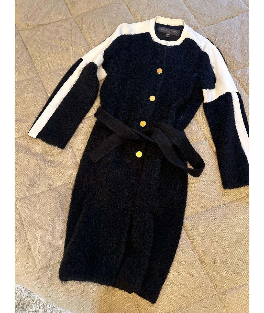 LOUIS VUITTON Черное шерстяное пальто, фото 2