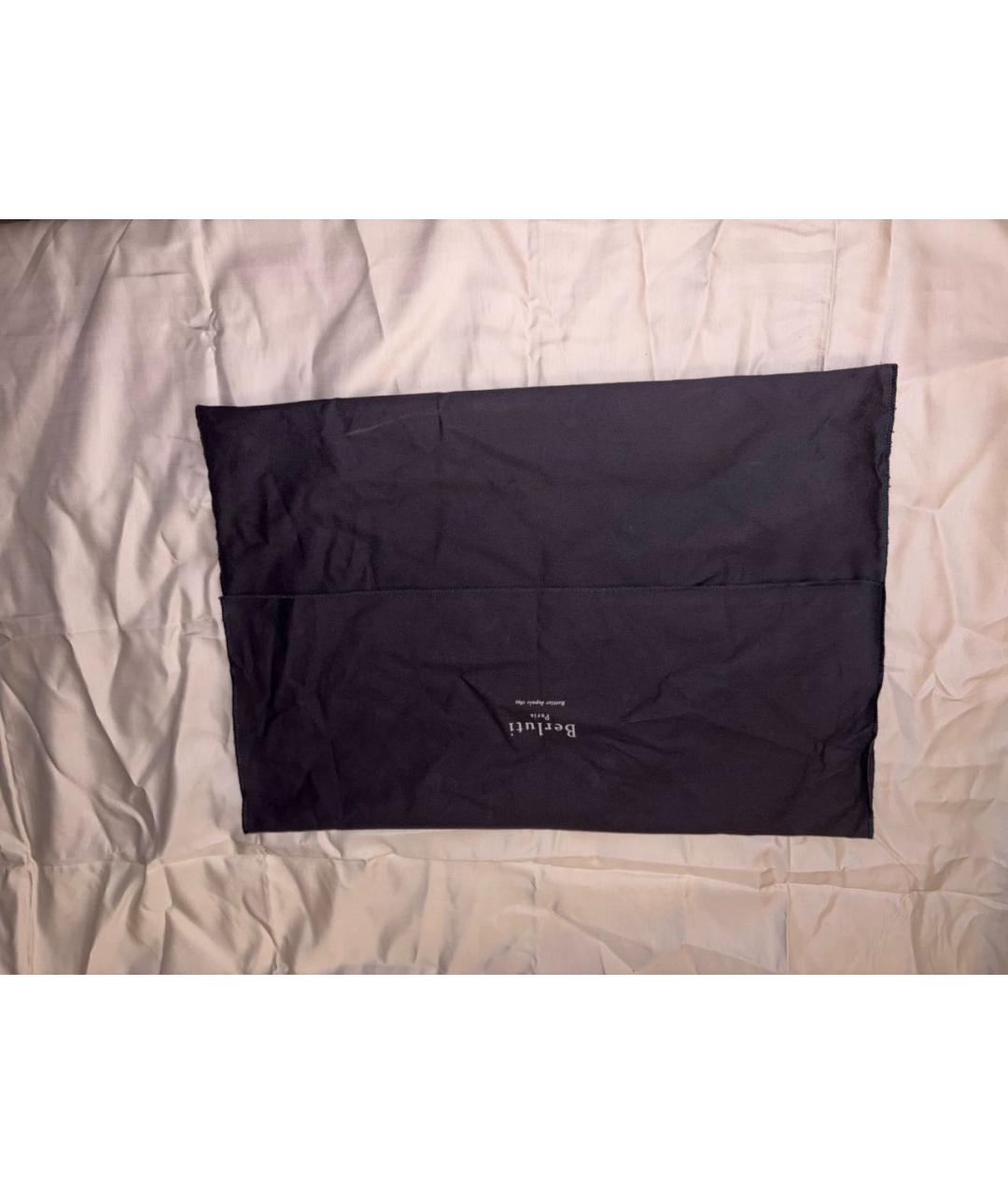 BERLUTI Коричневый портфель из лакированной кожи, фото 8