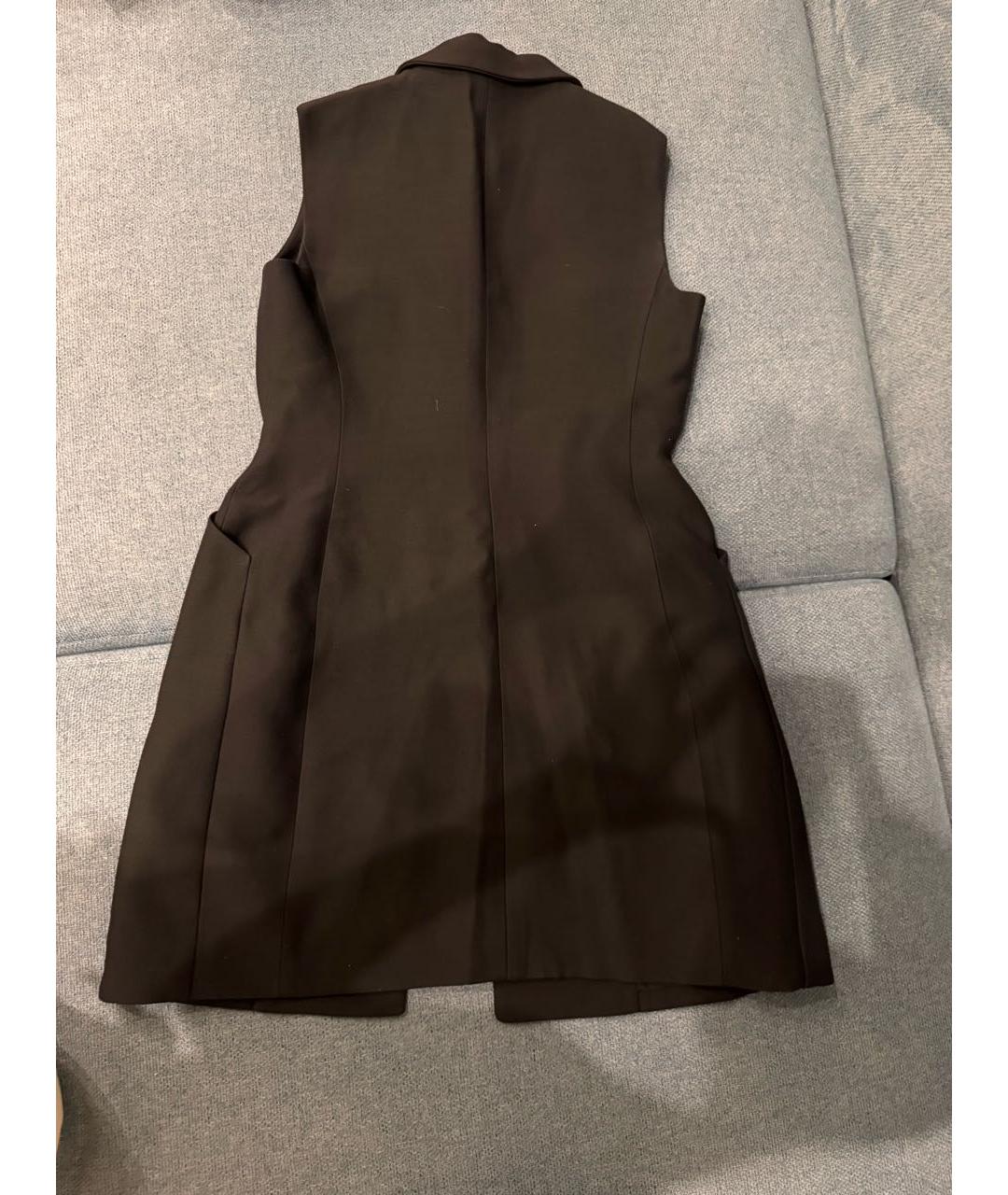 CHRISTIAN DIOR Черное шерстяное повседневное платье, фото 2