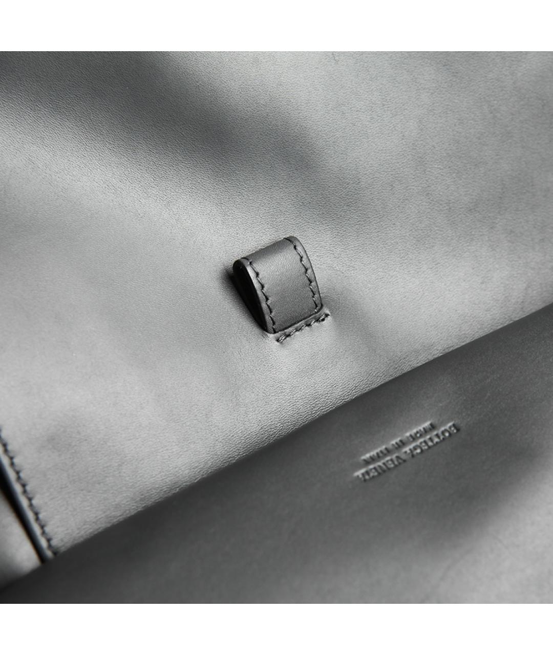 BOTTEGA VENETA Черная кожаная папка для документов, фото 5