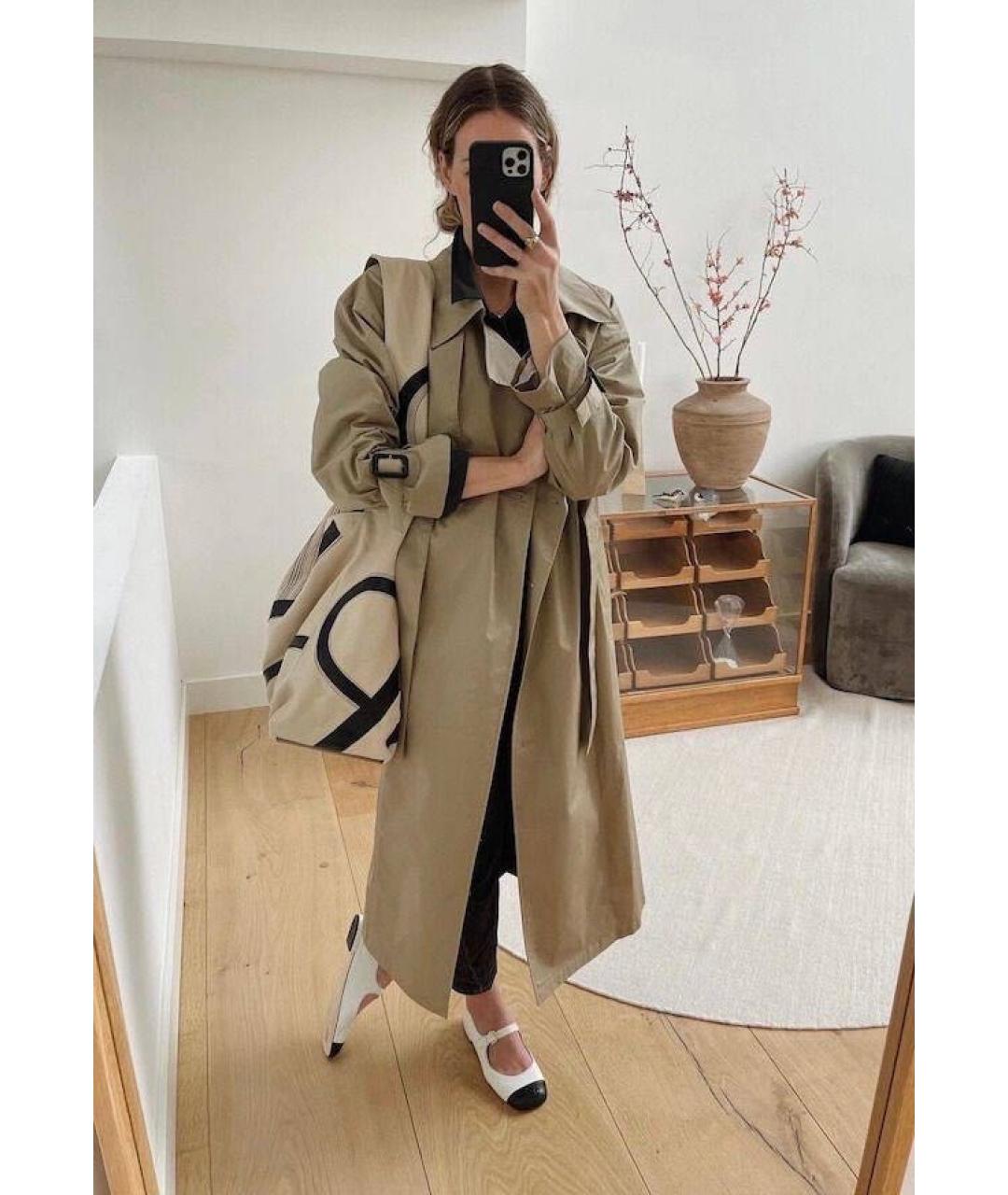 CHANEL Белые кожаные балетки, фото 3