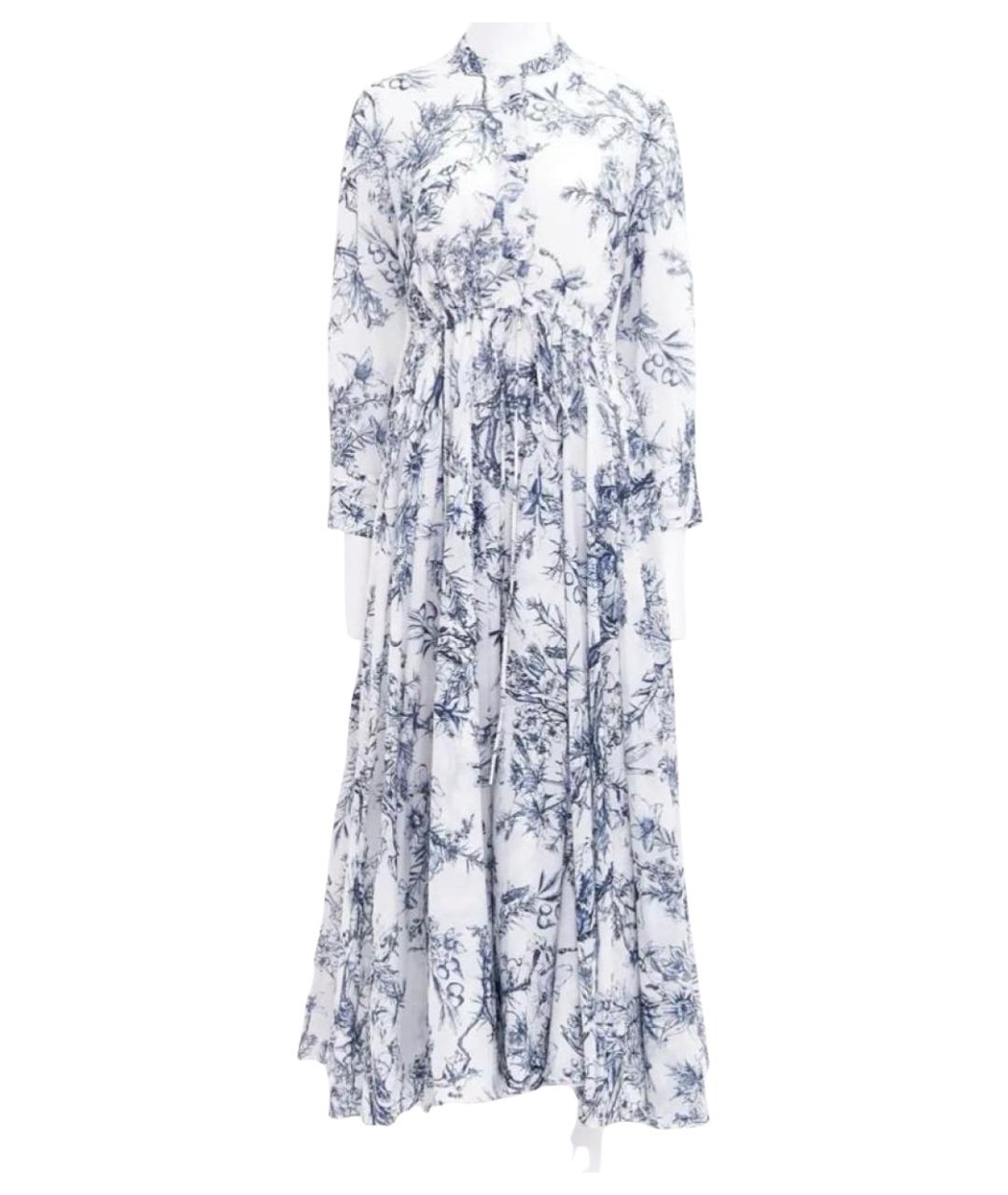 CHRISTIAN DIOR Голубое хлопковое повседневное платье, фото 1