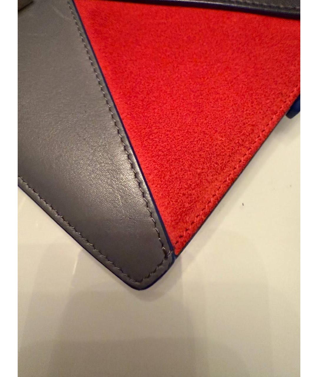 CELINE Темно-синяя кожаная сумка через плечо, фото 2