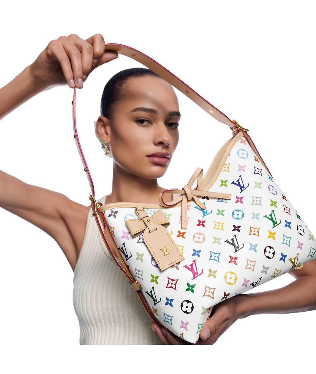 LOUIS VUITTON Белая кожаная сумка через плечо, фото 2