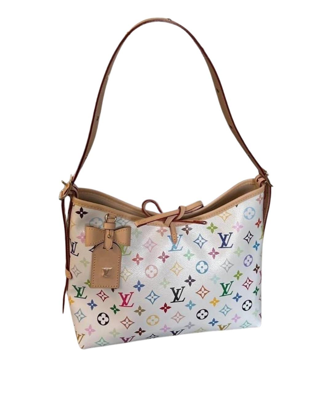 LOUIS VUITTON Белая кожаная сумка через плечо, фото 1