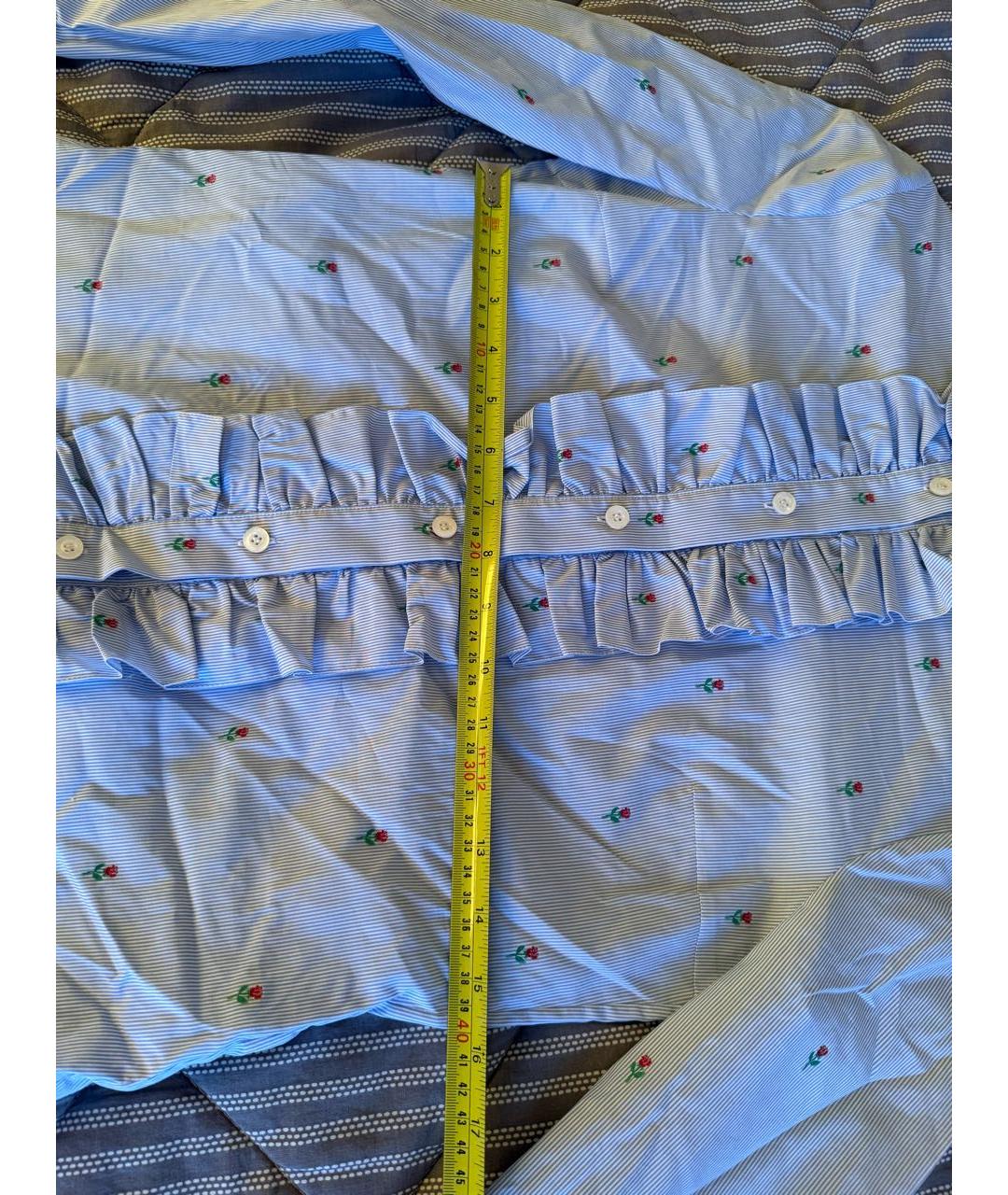 GUCCI Голубая хлопковая рубашка, фото 3