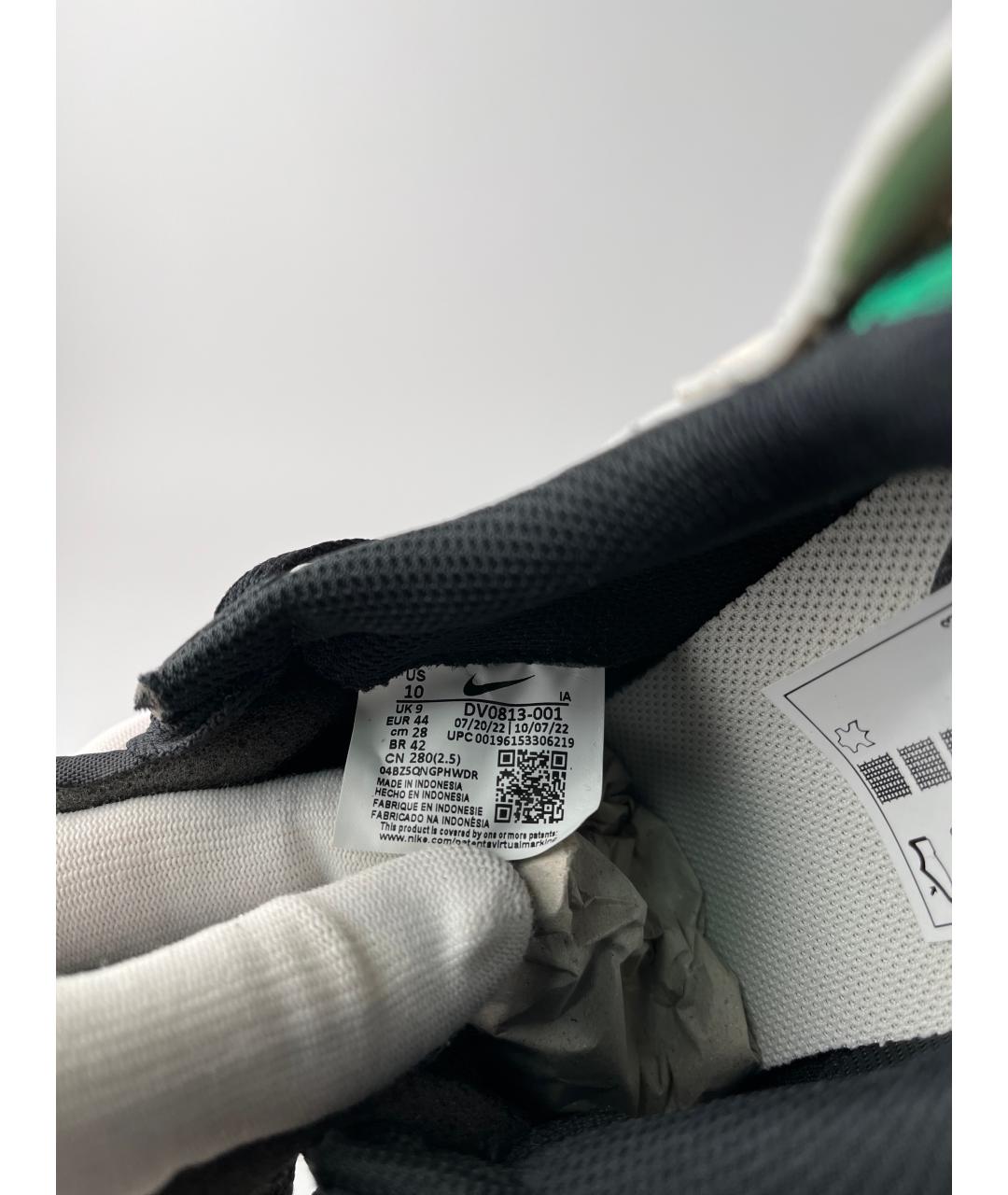 NIKE Черные кожаные низкие кроссовки / кеды, фото 5