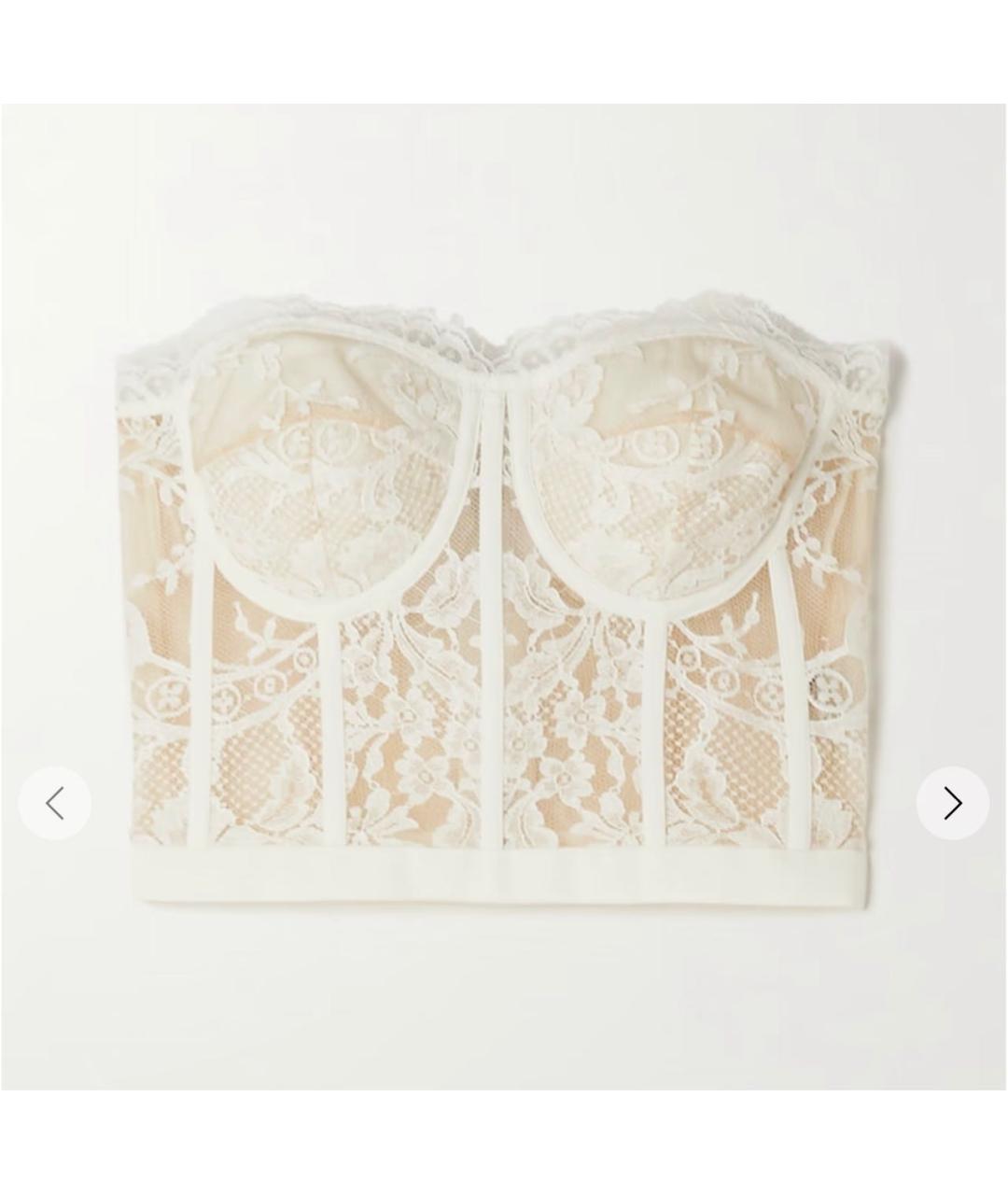 ALEXANDER MCQUEEN Белый кружевной корсет, фото 9