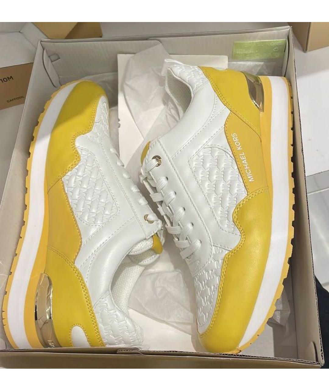 MICHAEL KORS Мульти кожаные кроссовки, фото 6