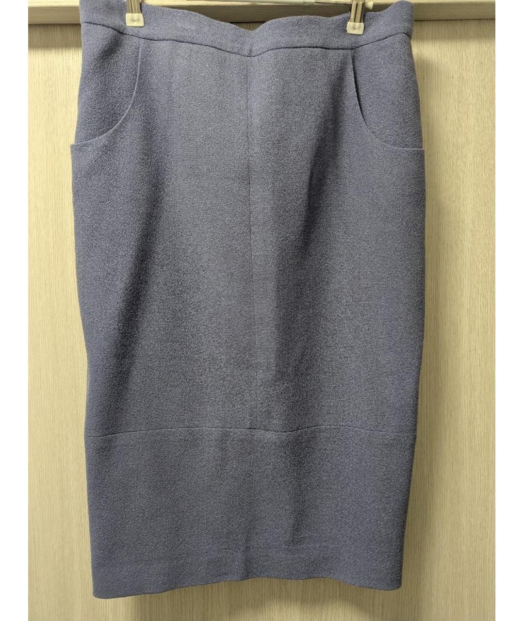 CHANEL Фиолетовый шерстяной костюм с юбками, фото 2