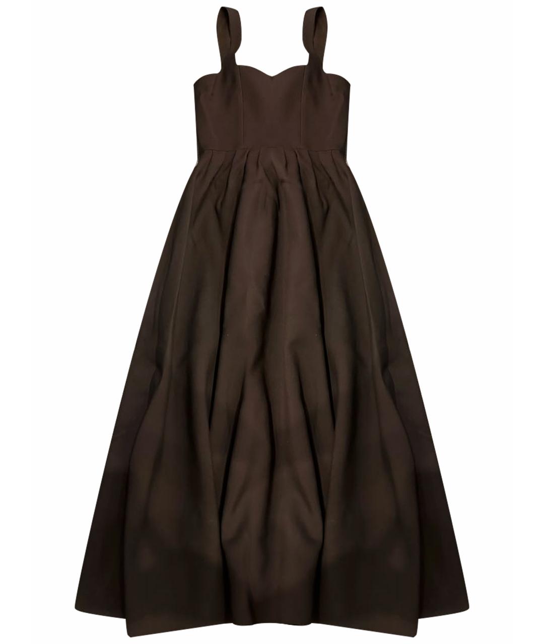 CHRISTIAN DIOR Черное шерстяное коктейльное платье, фото 1