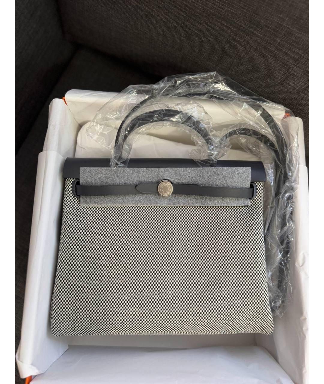 HERMES Антрацитовая сумка с короткими ручками, фото 2