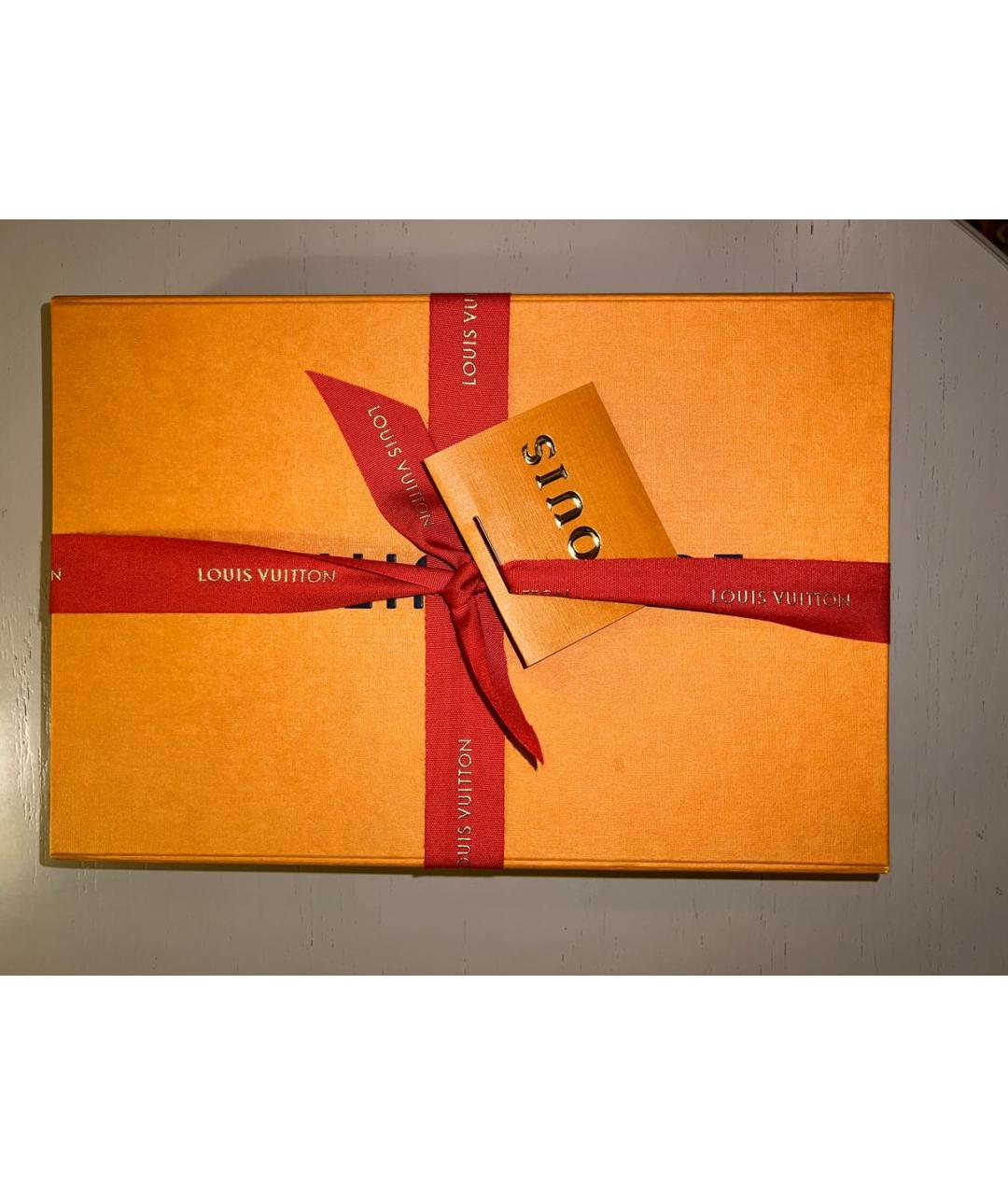 LOUIS VUITTON Темно-синий кашемировый шарф, фото 8