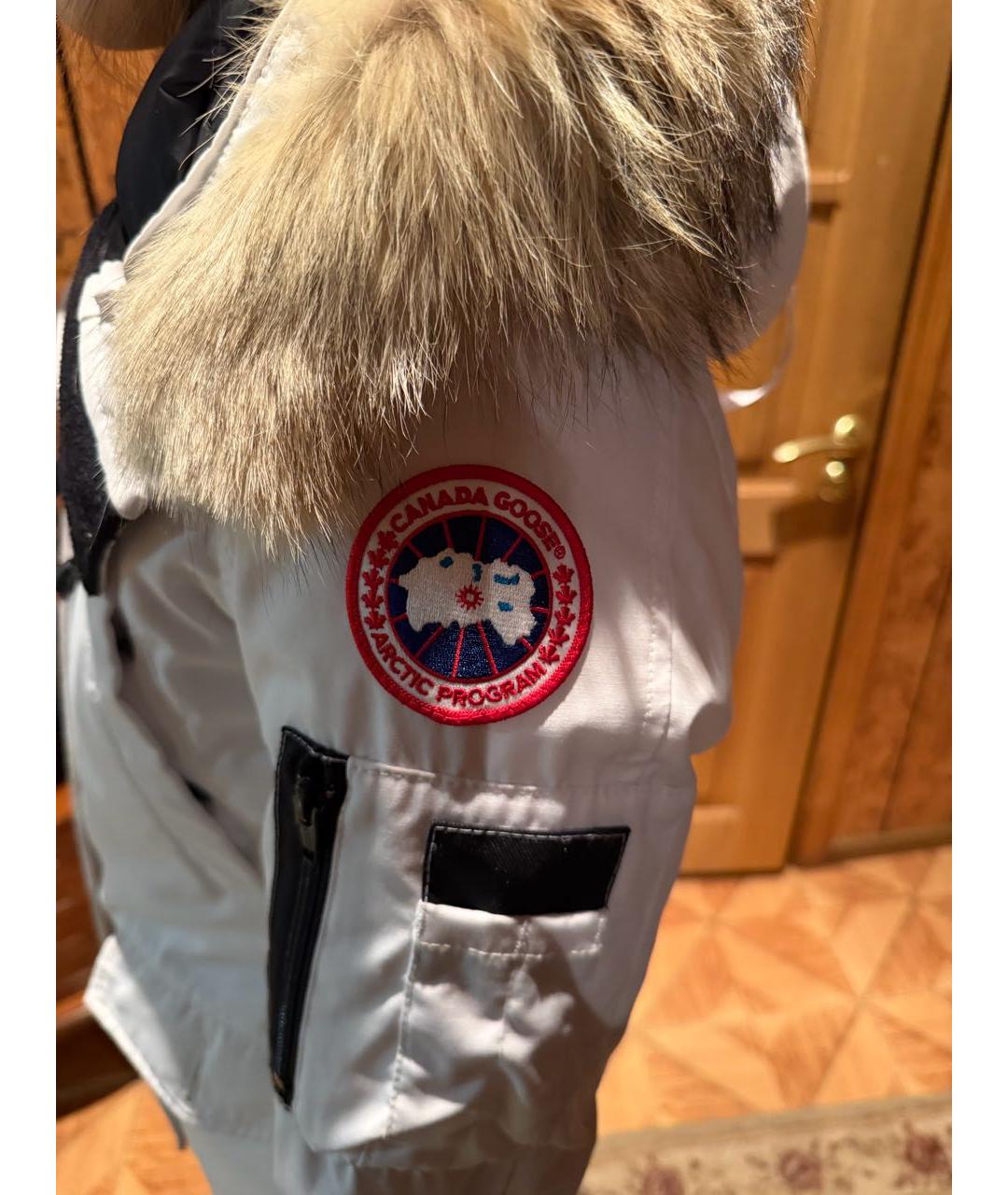 CANADA GOOSE Белая полиэстеровая парка, фото 6