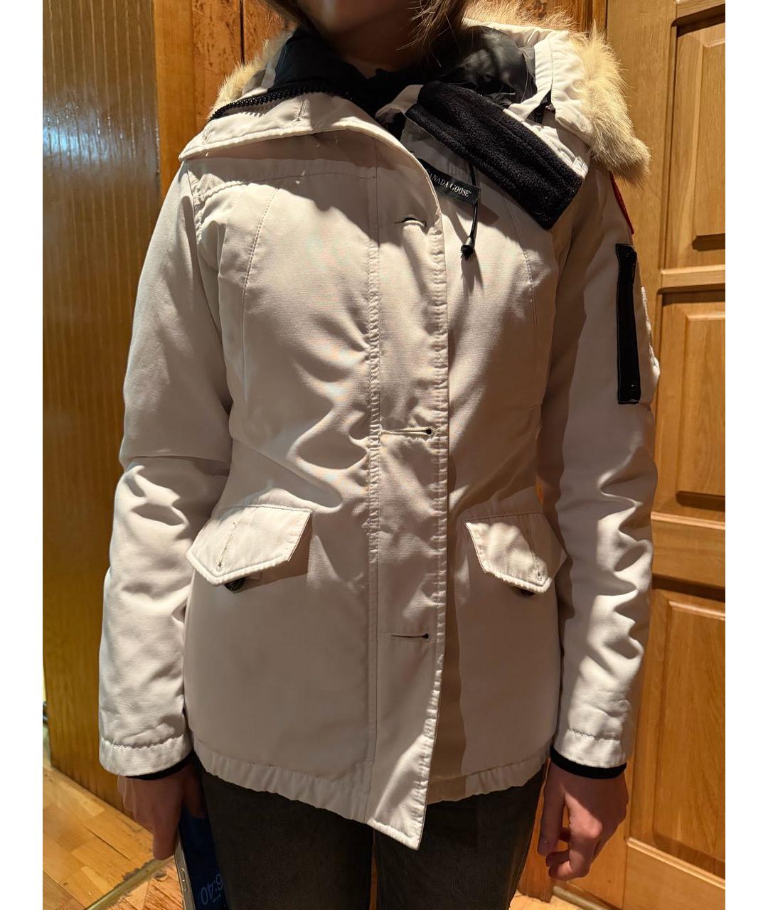 CANADA GOOSE Белая полиэстеровая парка, фото 5