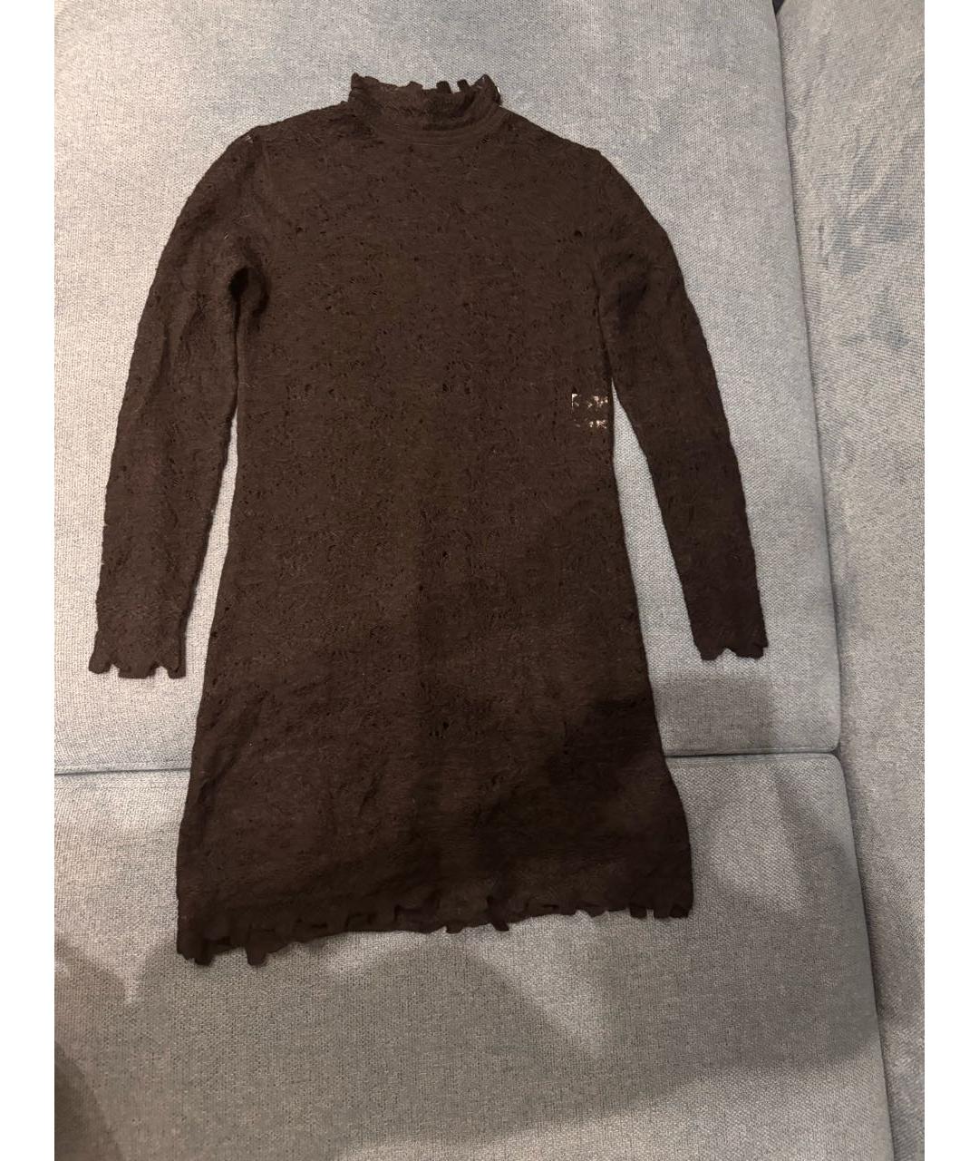 CHANEL Черное шерстяное повседневное платье, фото 5