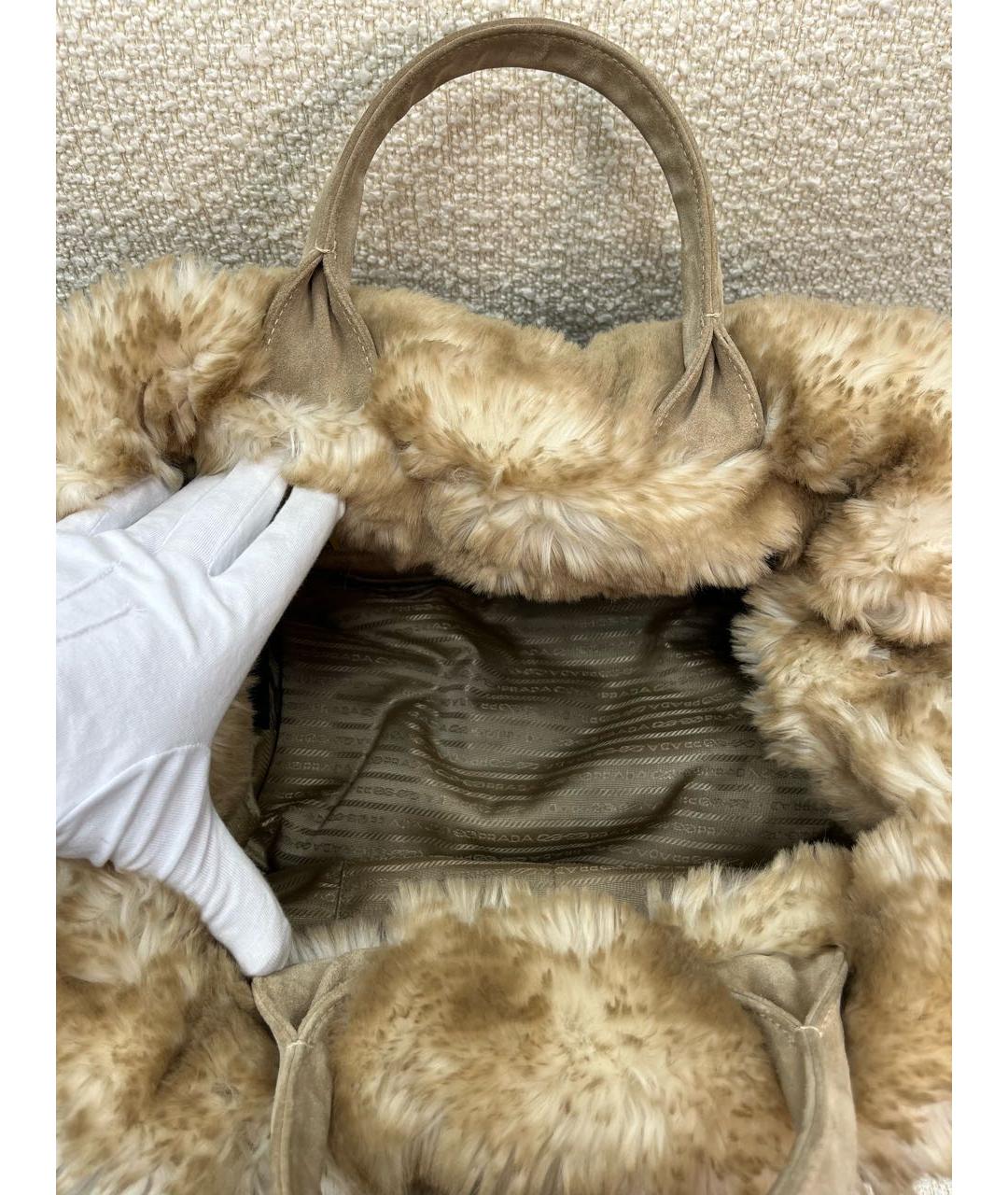 PRADA Синяя деним сумка с короткими ручками, фото 4