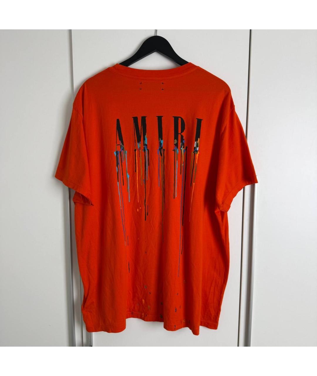 AMIRI Красная хлопковая футболка, фото 2