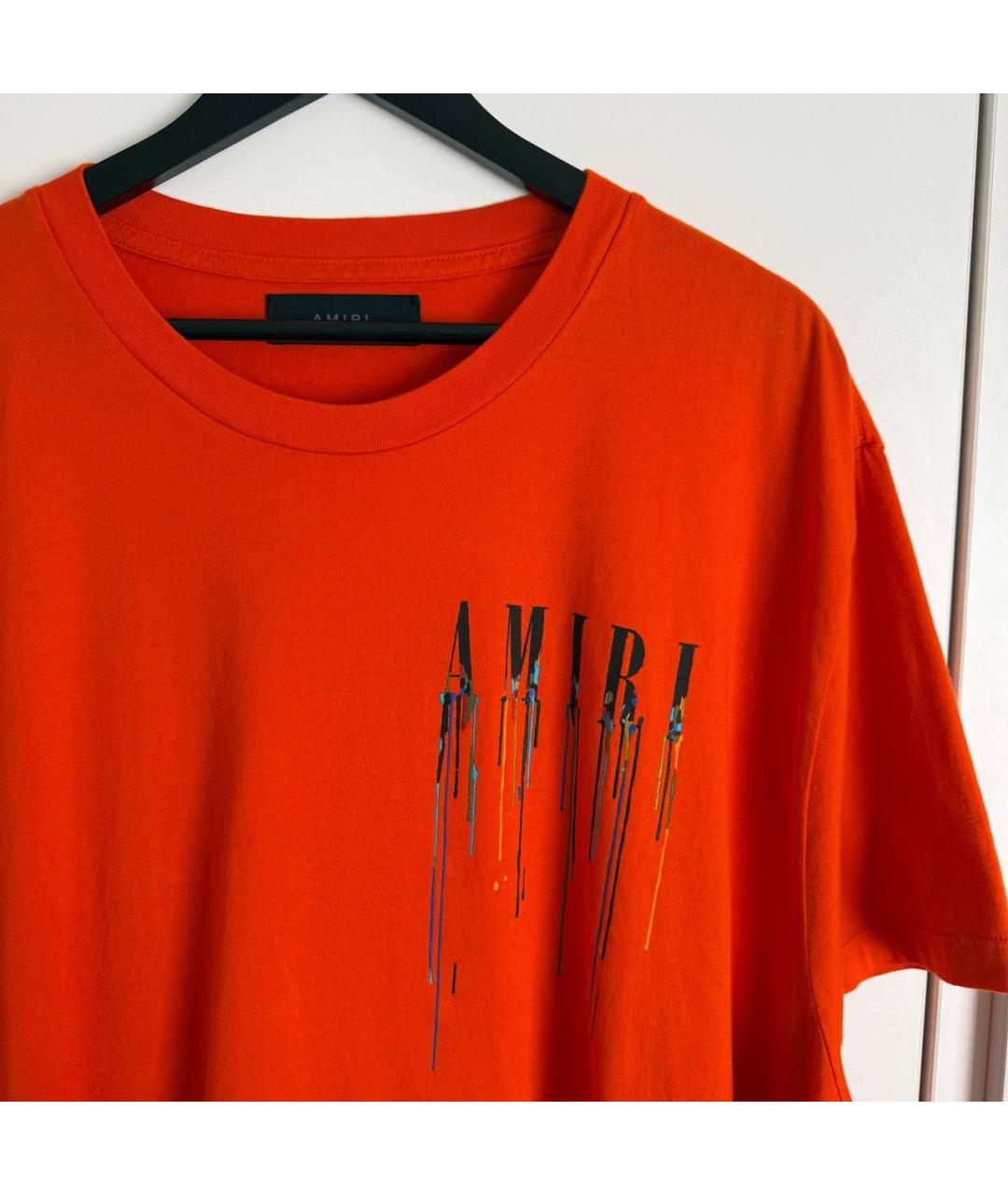 AMIRI Красная хлопковая футболка, фото 3