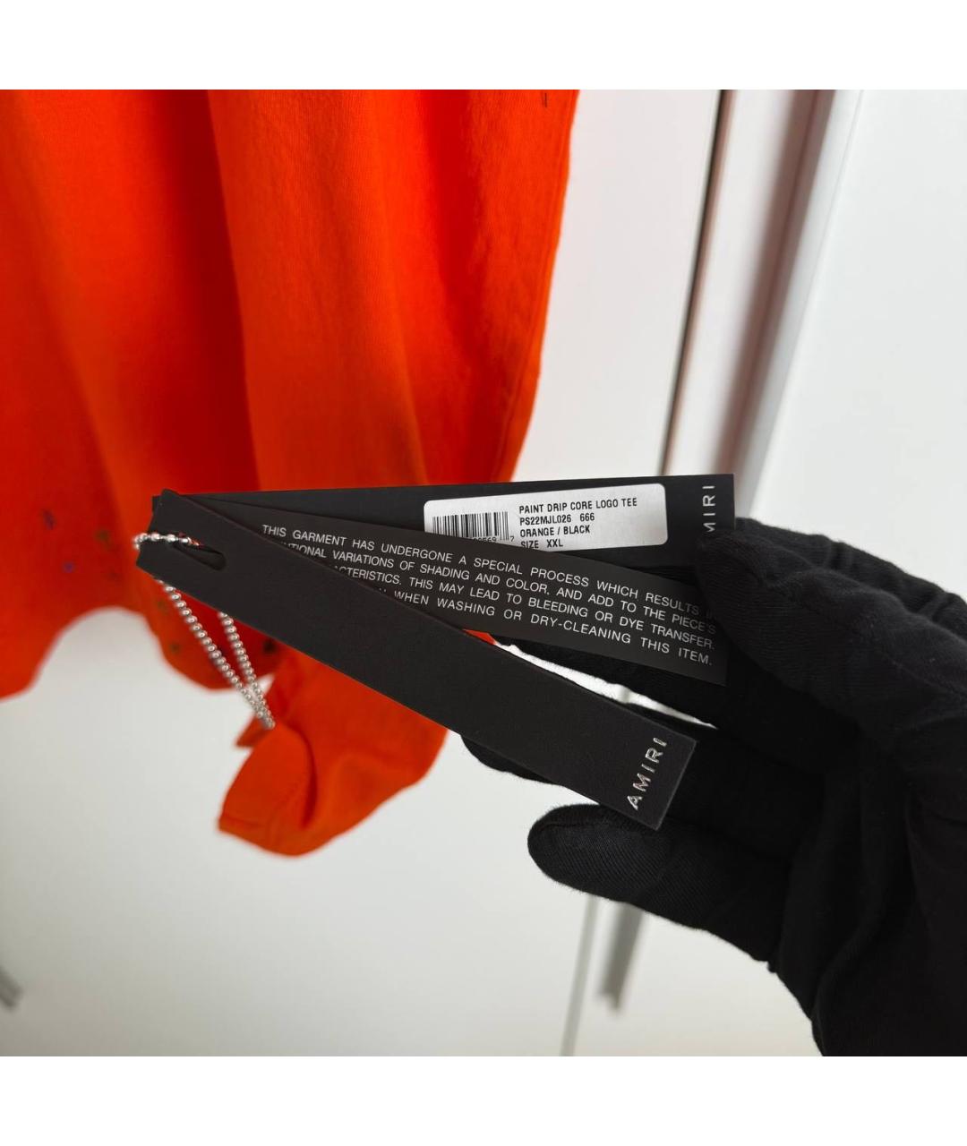 AMIRI Красная хлопковая футболка, фото 5