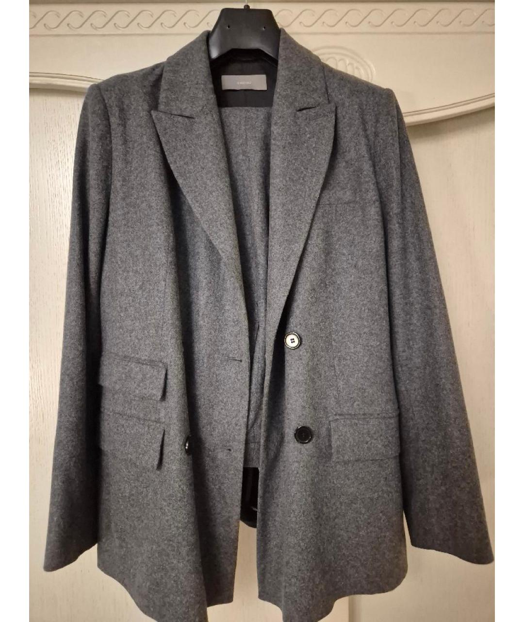 12 STOREEZ Серый шерстяной костюм с брюками, фото 10