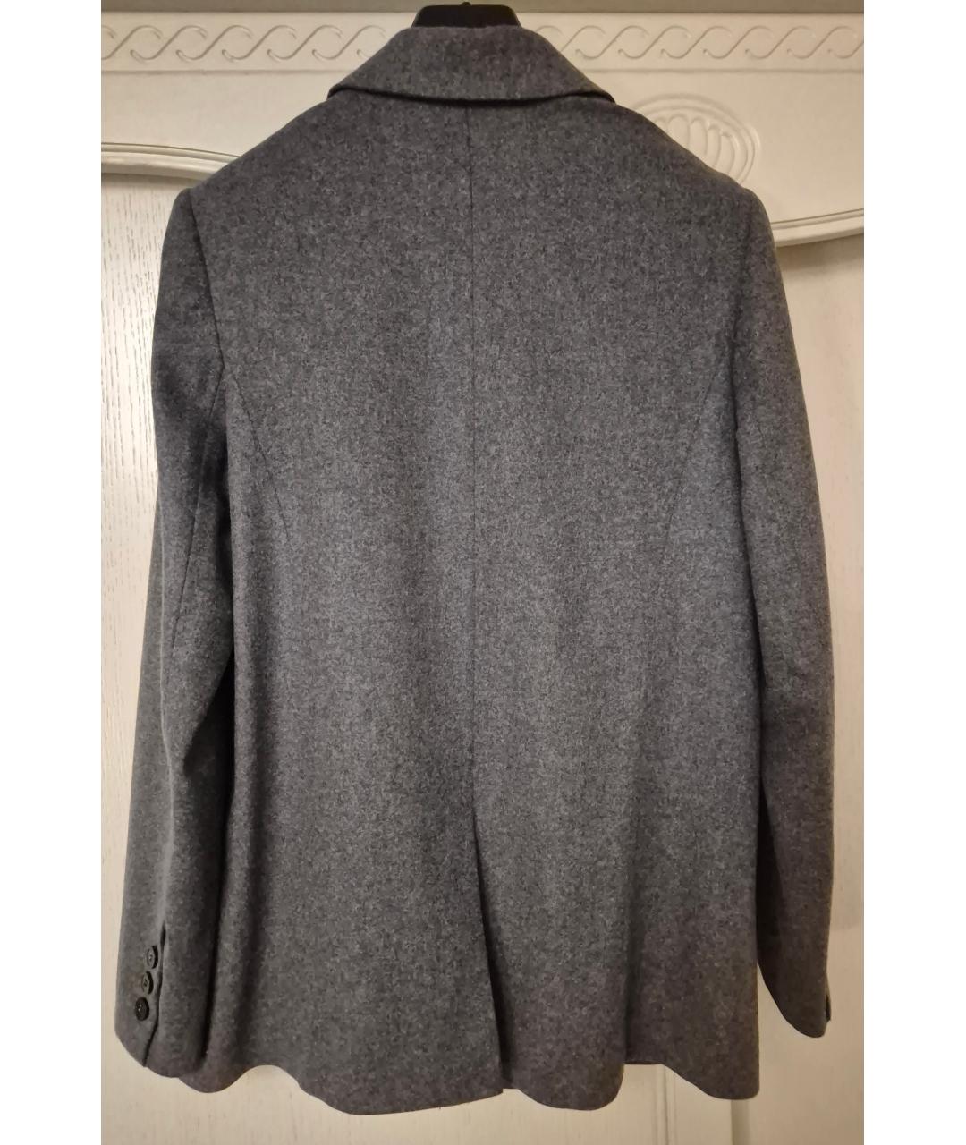 12 STOREEZ Серый шерстяной костюм с брюками, фото 5