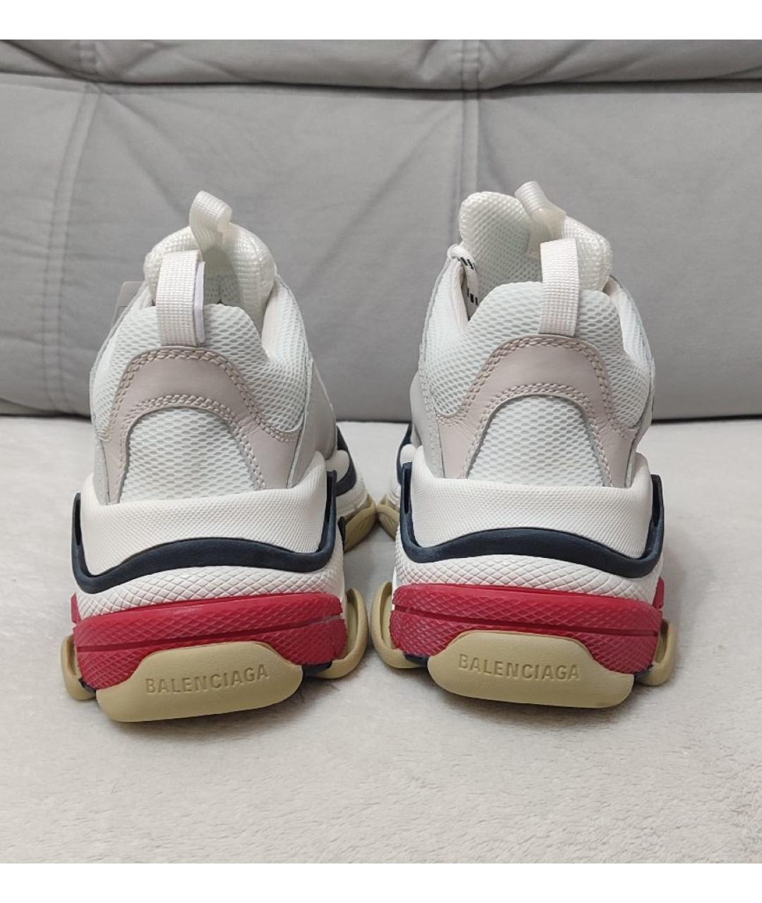 BALENCIAGA Белые текстильные кроссовки, фото 4