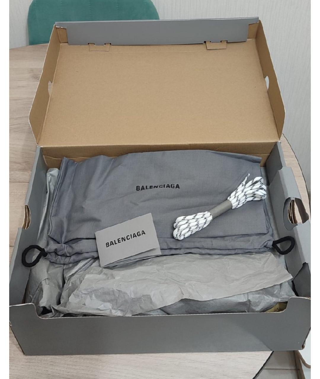 BALENCIAGA Белые текстильные кроссовки, фото 8