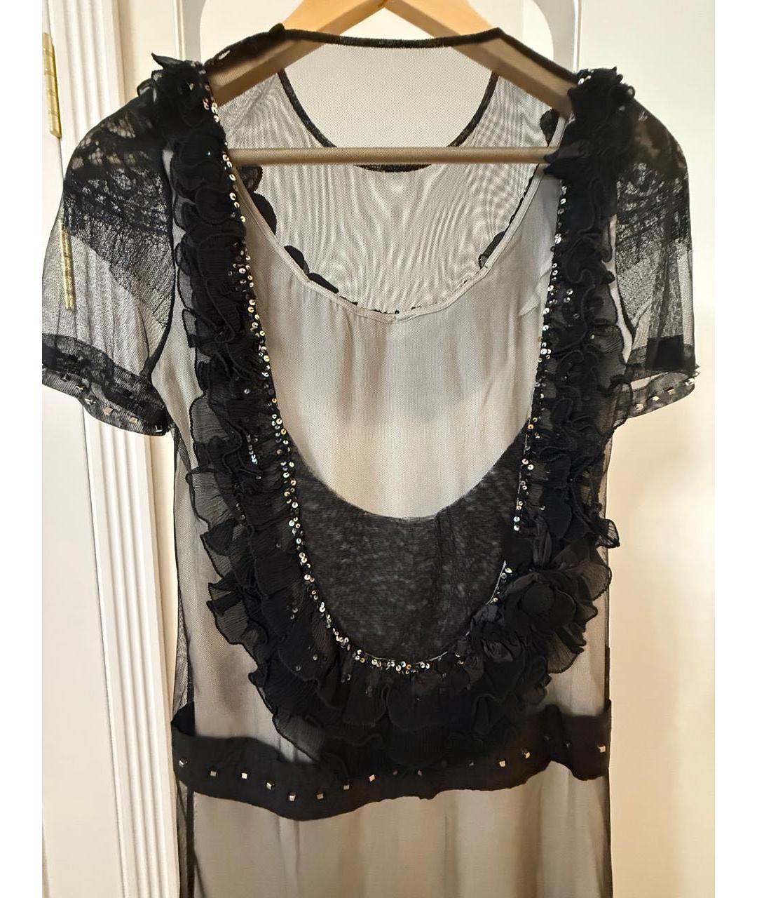 LA PERLA Серое синтетическое коктейльное платье, фото 4