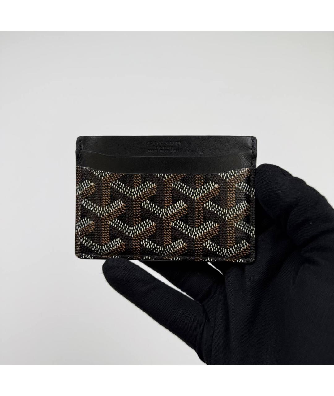GOYARD Коричневый кожаный кардхолдер, фото 2