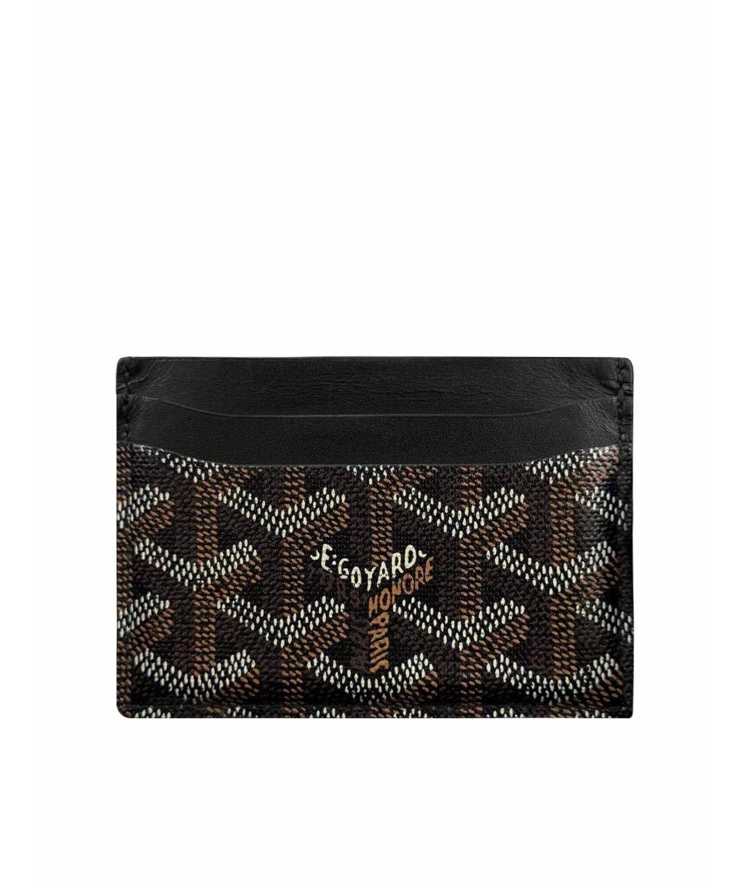 GOYARD Коричневый кожаный кардхолдер, фото 1