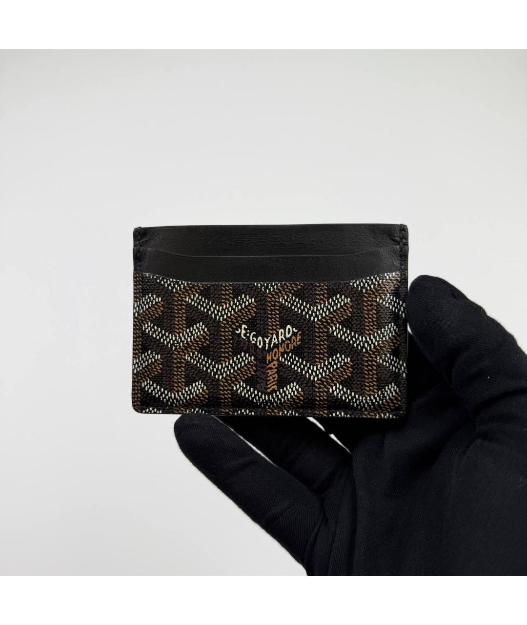 GOYARD Коричневый кожаный кардхолдер, фото 4