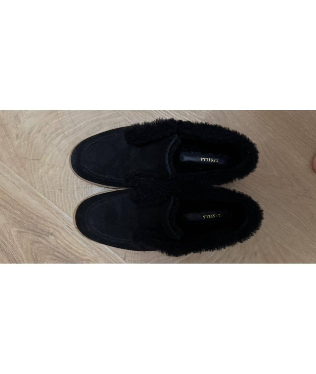 LE SILLA Черные замшевые лоферы, фото 3
