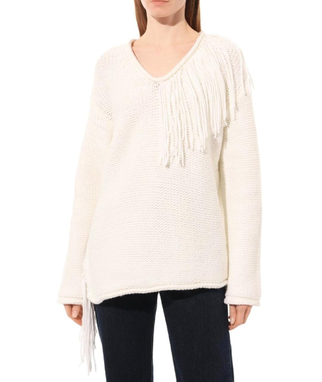 PORTS 1961 Белый шерстяной джемпер / свитер, фото 9