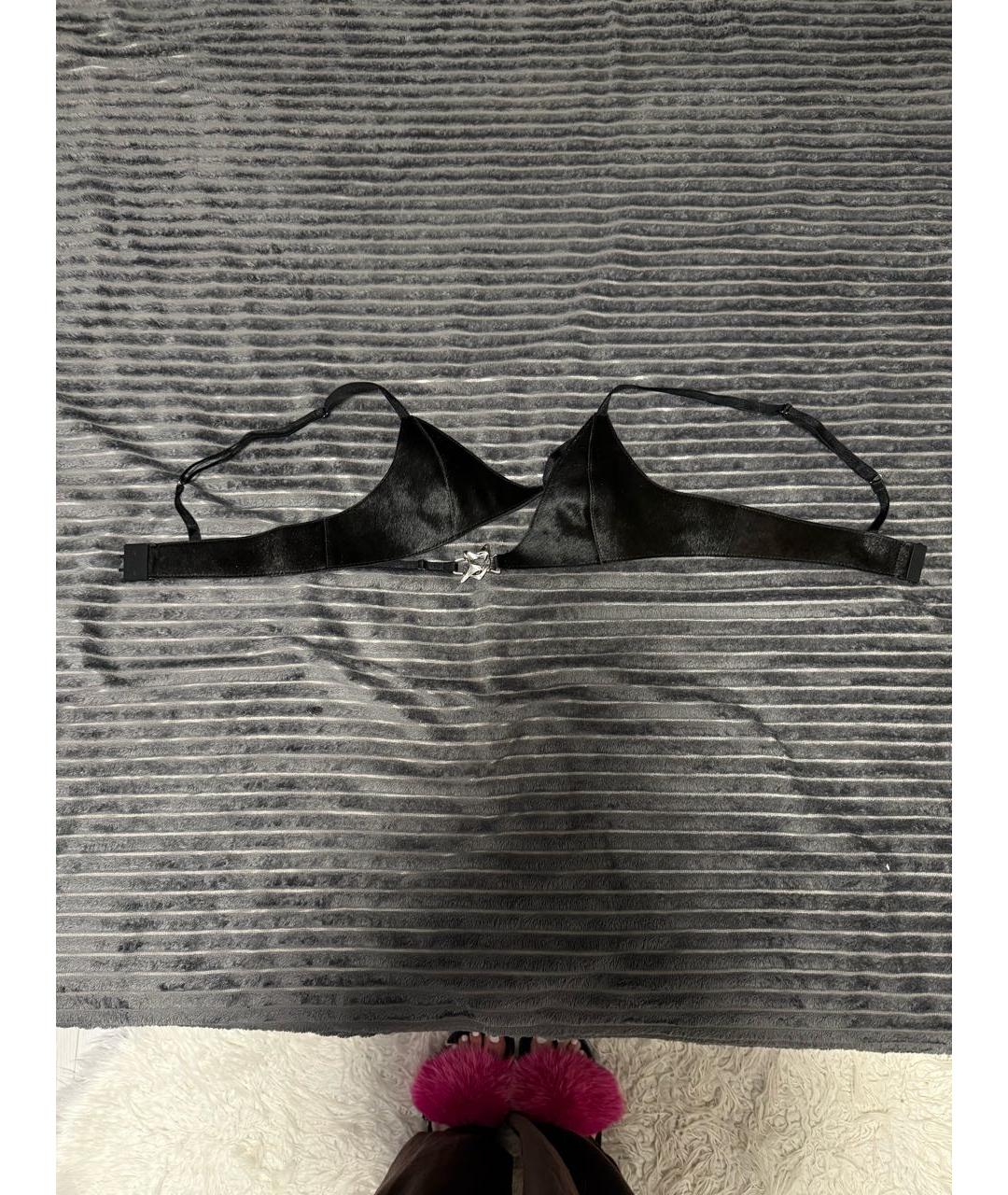 HELIOT EMIL Черная кожаная майка, фото 5