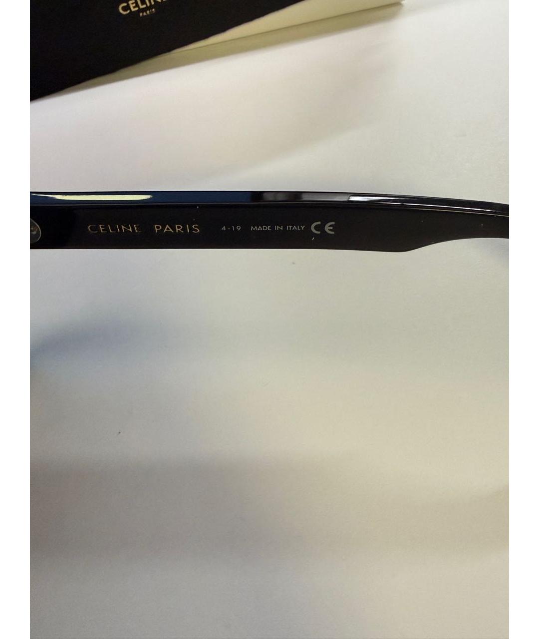 CELINE Черные пластиковые солнцезащитные очки, фото 6