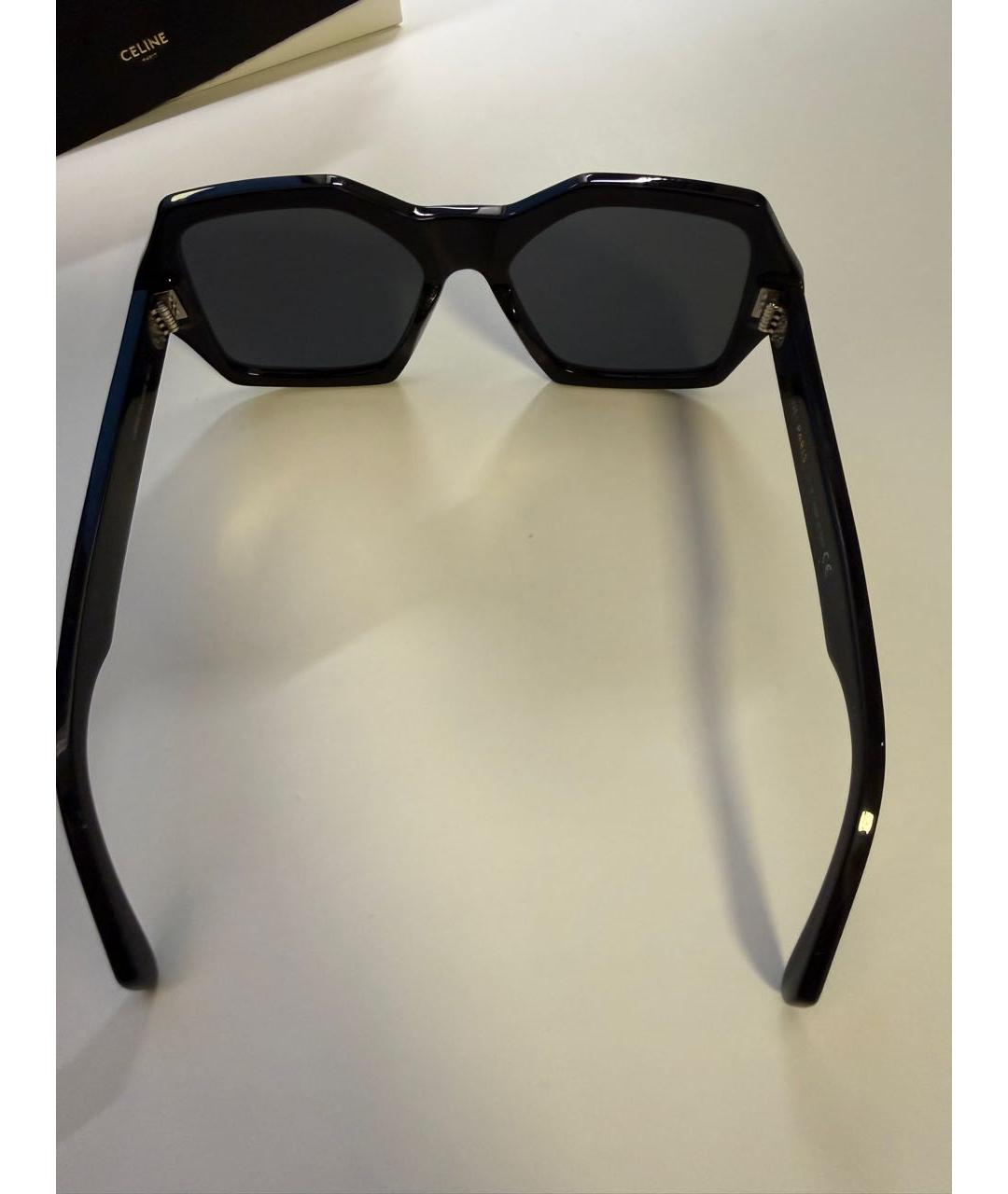 CELINE Черные пластиковые солнцезащитные очки, фото 8