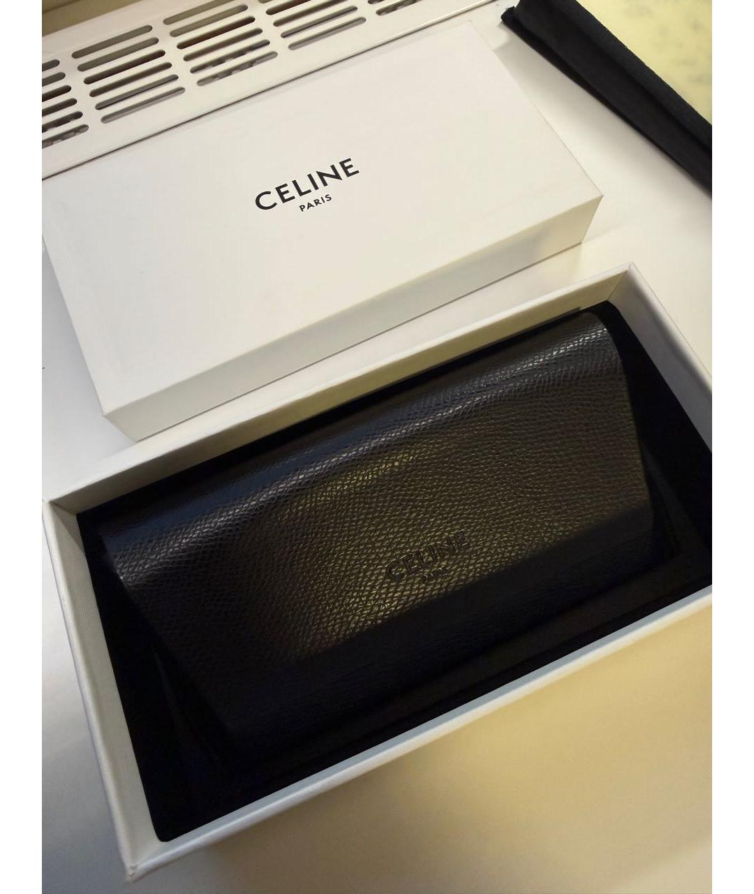 CELINE Черные пластиковые солнцезащитные очки, фото 7