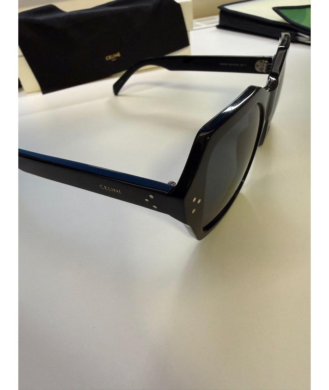 CELINE Черные пластиковые солнцезащитные очки, фото 3