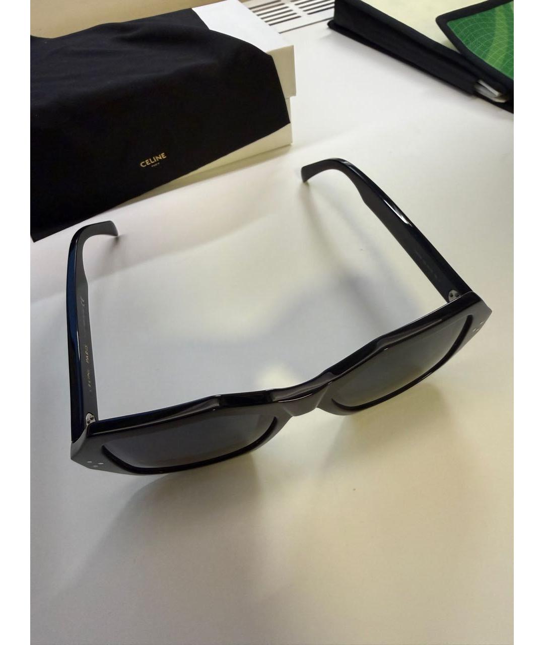 CELINE Черные пластиковые солнцезащитные очки, фото 2