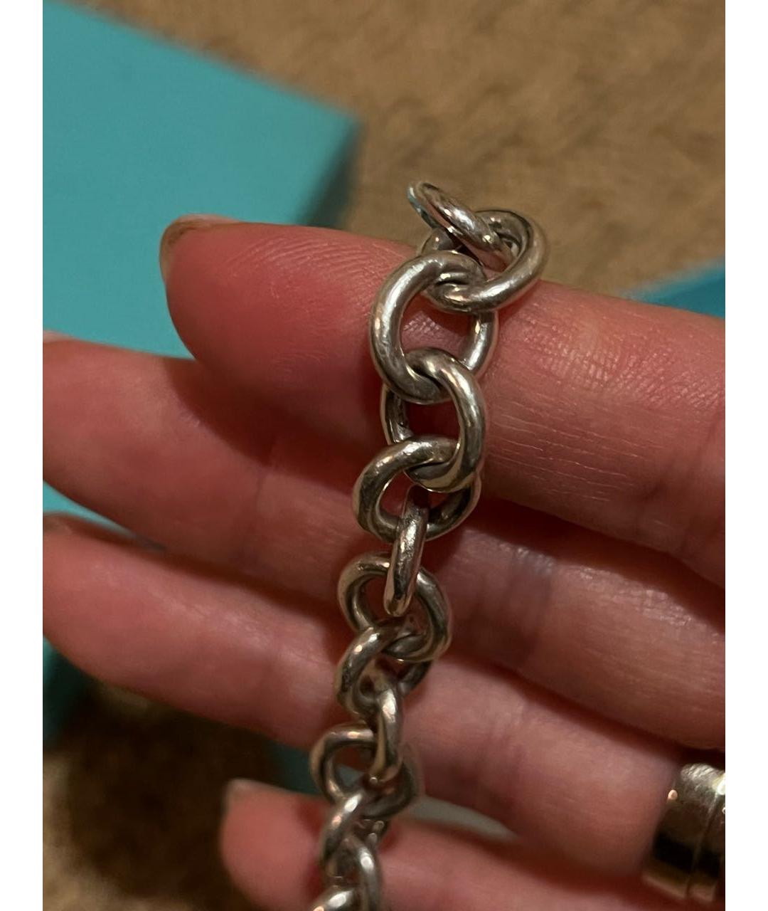 TIFFANY&CO Бирюзовый серебряный браслет, фото 7